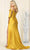 May Queen MQ1858 - Ruched Off Shoulder Evening Gown Prom Dresses 14 / Red