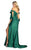 May Queen MQ1858 - Ruched Off Shoulder Evening Gown Prom Dresses 14 / Red