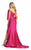 May Queen MQ1858 - Ruched Off Shoulder Evening Gown Prom Dresses 14 / Red