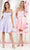 May Queen MQ1864 - Sleeveless Thin Belt Cocktail Dress Cocktail Dresses 4 / Blush