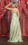 May Queen MQ1901 - Cowl Satin Prom Dress with Slit Evening Dresses