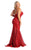 May Queen MQ1905 - Sequined Plunging V-Neck Evening Gown Evening Dresses