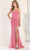 May Queen MQ1938 - Embroidered Floral Sleeveless Prom Dress Prom Dresses 4 / Fuchsia