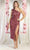 May Queen MQ1967 - Knot Style Sequin Dress Cocktail Dresses 4 / Mauve