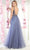 May Queen MQ1971 - Open Scoop Back Tulle A-line Dress Evening Dresses