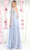 May Queen MQ1980 - Illusion Quarter Sleeve Formal Gown Formal Gown