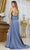 May Queen MQ1985 - Asymmetrical High Slit Evening Dress Evening Dresses