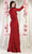 May Queen MQ1993 - Long Sleeve V-Neck Evening Dress Evening Dresses