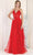 May Queen MQ1996 - Lace A-Line Prom Dress Prom Dresses 4 / Red