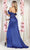 May Queen MQ2002 - Draped Sleeve Sheath Prom Gown Prom Dresses