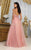 May Queen MQ2011 - Glitter A-Line Prom Dress with Slit Prom Dresses