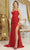 May Queen MQ2034 - Sequin Bustier Evening Dress Evening Dresses 4 / Red