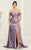 May Queen MQ2056 - Off Shoulder Taffeta Prom Dress Special Occasion Dress