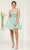 May Queen MQ2067 - Applique V-Neck Cocktail Dress Special Occasion Dress 2 / Sage