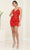 May Queen MQ2083 - Sequin Sheath Cocktail Dress Special Occasion Dress 4 / Red