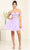 May Queen MQ2091 - Draped Off Shoulder Cocktail Dress Special Occasion Dress 2 / Lilac