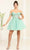 May Queen MQ2091 - Draped Off Shoulder Cocktail Dress Special Occasion Dress