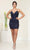 May Queen MQ2092 - Sequin Detailed Cocktail Dress Special Occasion Dress 2 / Navy