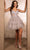 May Queen MQ2097 - Floral A-Line Cocktail Dress Homecoming Dresses 2 / Silver