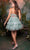 May Queen MQ2097 - Floral A-Line Cocktail Dress Homecoming Dresses