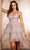 May Queen MQ2097 - Floral A-Line Cocktail Dress Homecoming Dresses