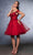 May Queen MQ2105 - Butterfly Sweetheart Cocktail Dress Homecoming Dresses 2 / Red