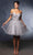 May Queen MQ2105 - Butterfly Sweetheart Cocktail Dress Homecoming Dresses 2 / Silver