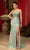 May Queen MQ2106 - Floral Fitted Evening Dress Prom Dresses