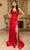 May Queen MQ2109 - Crystal Bead Sheath Evening Dress Prom Dresses 4 / Red