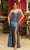 May Queen MQ2112 - Scoop Back V-Neck Evening Dress Evening Dresses 2 / Dusty Blue