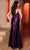 May Queen MQ2112 - Scoop Back V-Neck Evening Dress Evening Dresses 2 / Eggplant