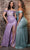 May Queen MQ2115 - Crystal Bead Off-Shoulder Evening Dress Special Occasion Dress