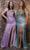 May Queen MQ2115 - Crystal Bead Off-Shoulder Evening Dress Special Occasion Dress