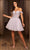 May Queen MQ2117 - Floral Embroidery Sheath Cocktail Dress Homecoming Dresses 2 / Silver