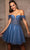 May Queen MQ2117 - Floral Embroidery Sheath Cocktail Dress Homecoming Dresses