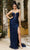 May Queen MQ2118 - Fitted Sequin Evening Dress Prom Dresses 2 / Navy