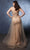 May Queen MQ2125 - Bead Plunging V-Neck Evening Dress Evening Dresses