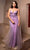 May Queen MQ2125 - Bead Plunging V-Neck Evening Dress Evening Dresses 4 / Lilac