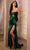 May Queen MQ2127 - Pleated Strapless Evening Dress Evening Dresses 2 / Hunter Green