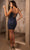 May Queen MQ2128 - Embellished Plunging V-Neck Cocktail Dress Homecoming Dresses