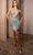 May Queen MQ2128 - Embellished Plunging V-Neck Cocktail Dress Homecoming Dresses 4 / Sage