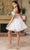 May Queen MQ2129 - Fringe Off-Shoulder Cocktail Dress Homecoming Dresses