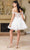 May Queen MQ2129 - Fringe Off-Shoulder Cocktail Dress Homecoming Dresses