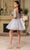 May Queen MQ2129 - Fringe Off-Shoulder Cocktail Dress Homecoming Dresses