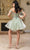 May Queen MQ2129 - Fringe Off-Shoulder Cocktail Dress Homecoming Dresses