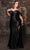 May Queen MQ2138 - Pleated Off-Shoulder Evening Dress Prom Dresses