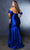 May Queen MQ2138 - Pleated Off-Shoulder Evening Dress Prom Dresses