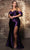 May Queen MQ2138 - Pleated Off-Shoulder Evening Dress Prom Dresses 4 / Eggplant