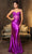 May Queen MQ2139 - Floral Sheath Evening Dress Prom Dresses