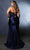 May Queen MQ2139 - Floral Sheath Evening Dress Prom Dresses